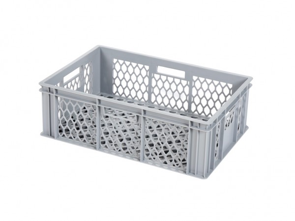 Stacking crate with coarse perforation