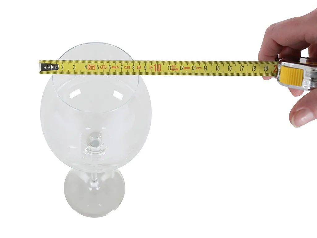 Glazenkrat - Diameter glas